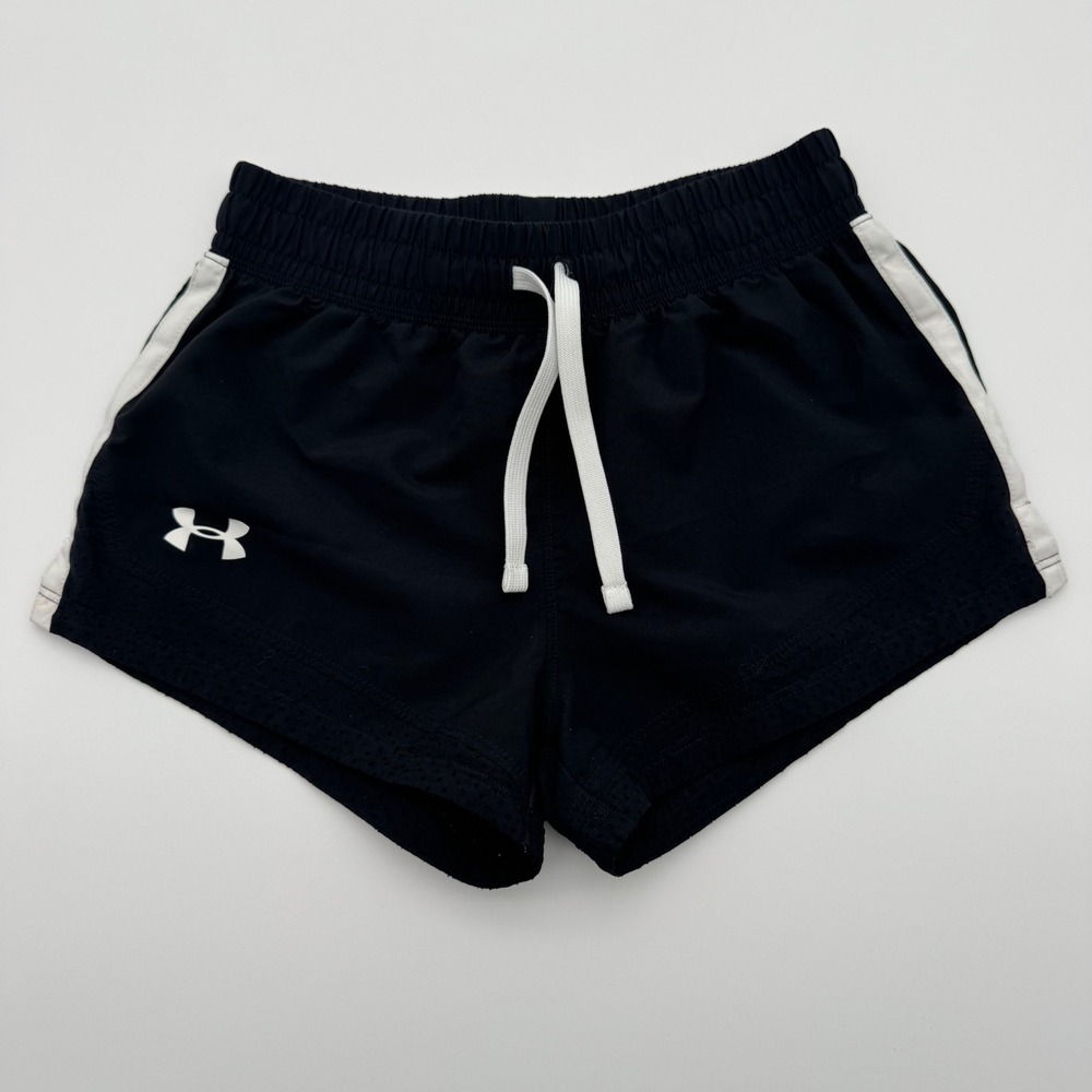 Under Armour Kids Athletic Shorts Black Running Shorts S